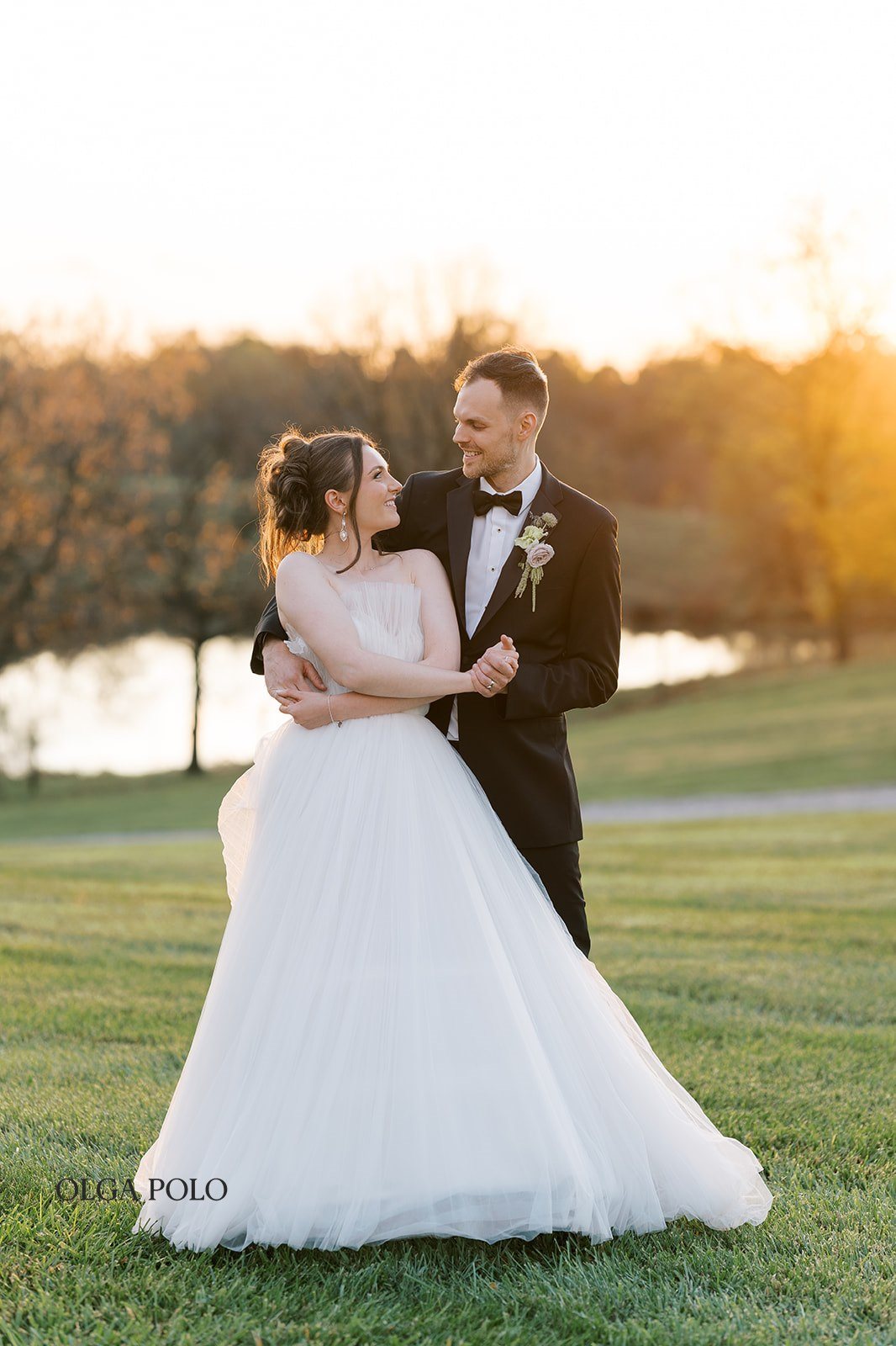 Maia and Troy together in warm sunset light at Boone Valley Farm