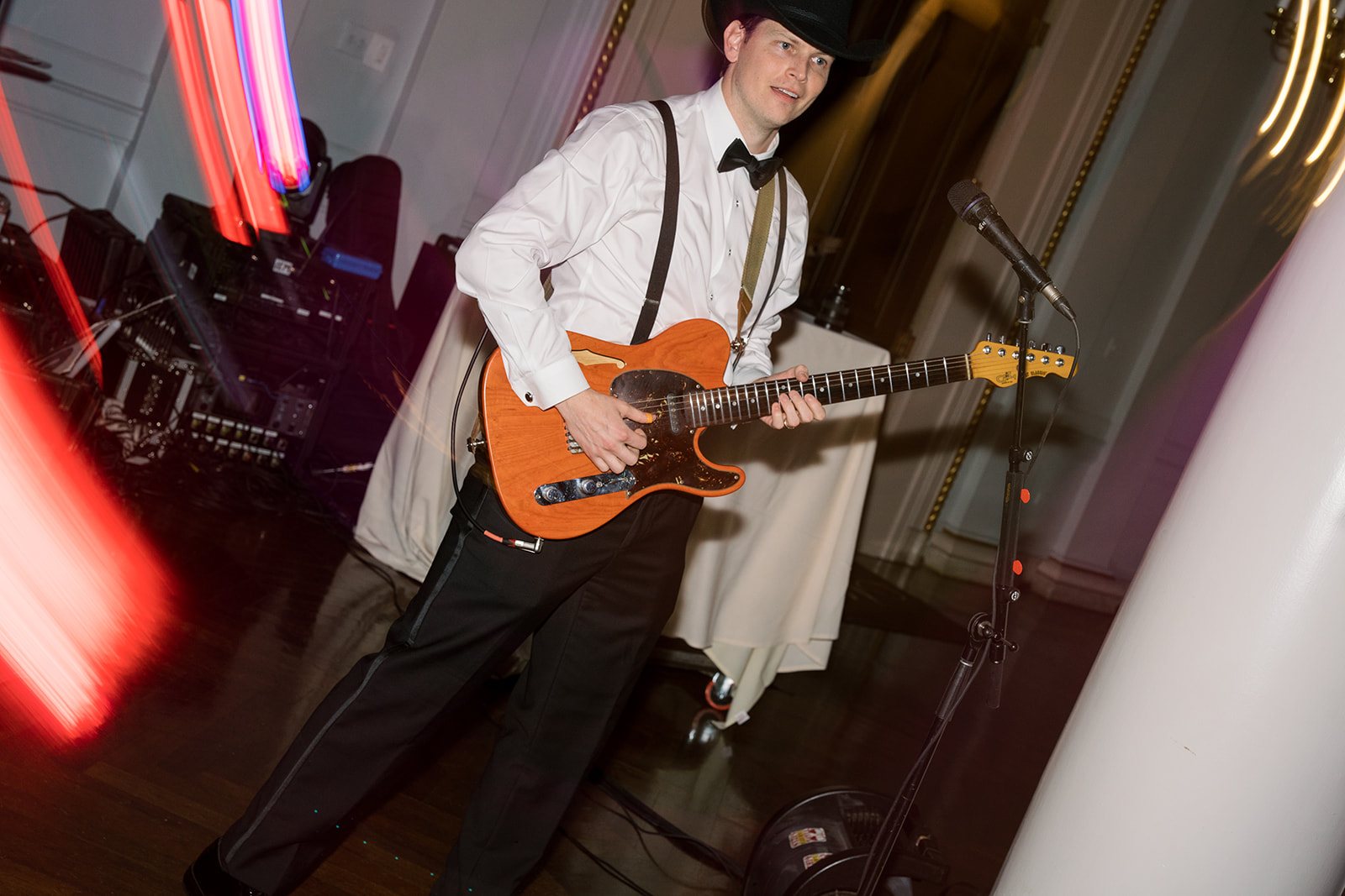 Andee & Quinn wedding at The Cincinnati Club: live band performance.