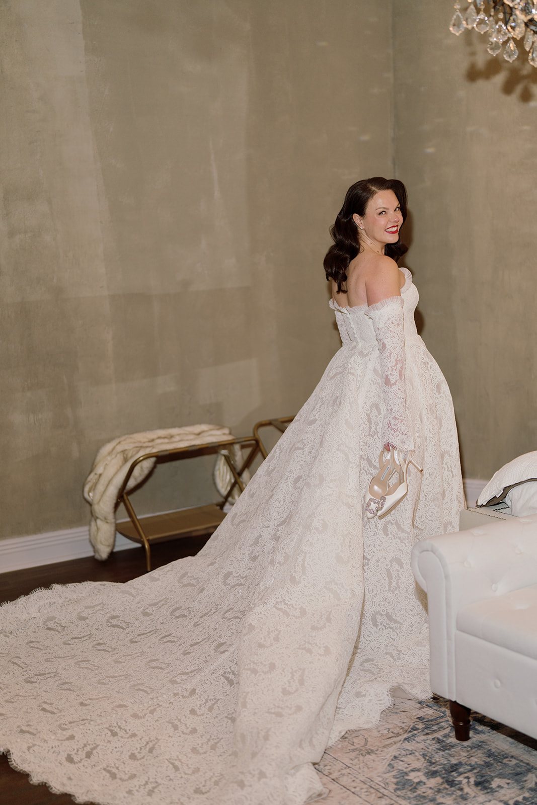 Clint and Ania wedding: ania full gown bridal portrait.