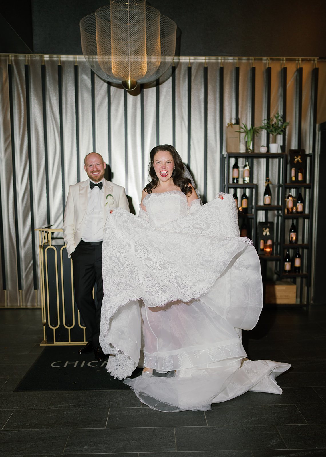 Clint and Ania wedding: clint ania bar portrait three.