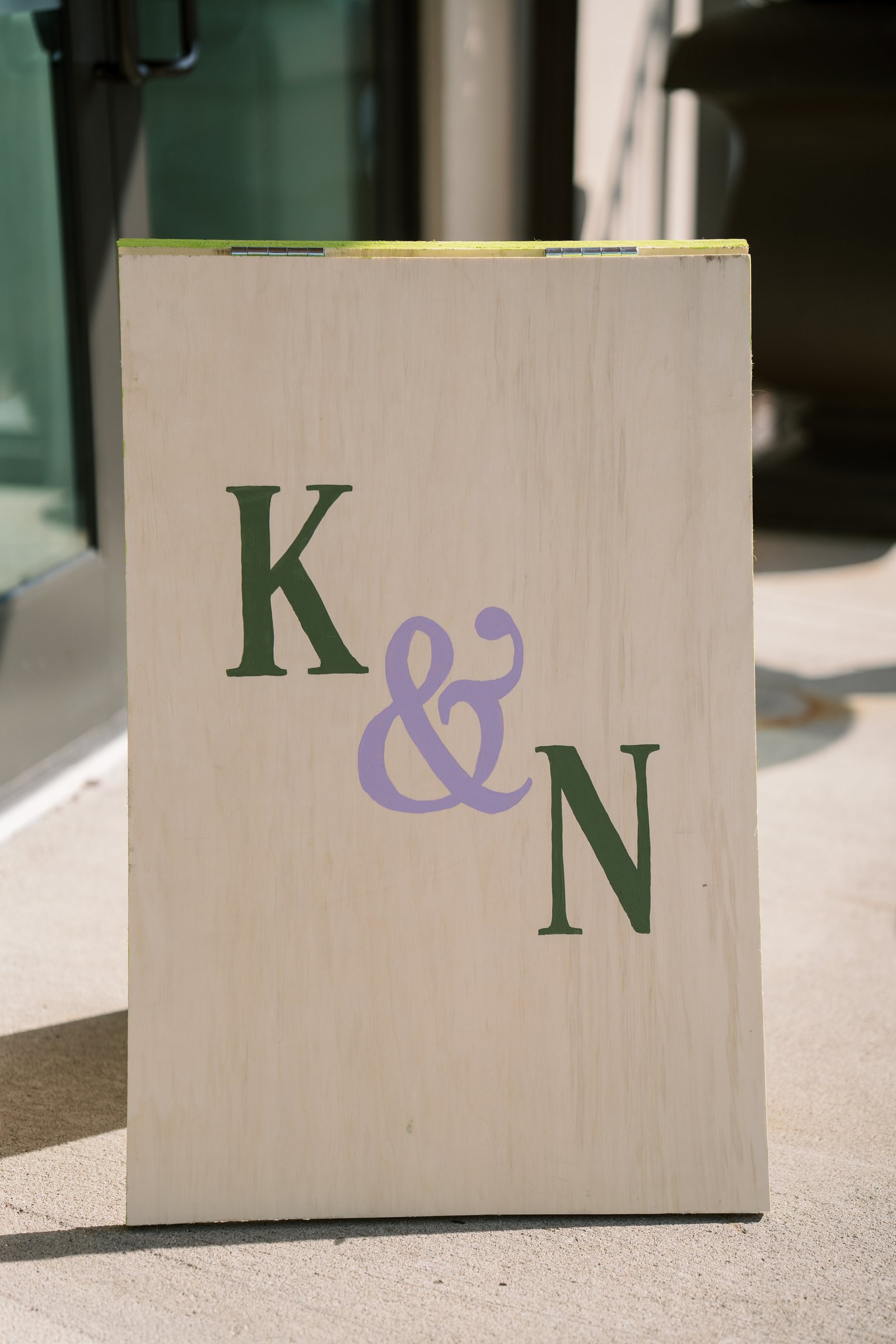 Kent and Nicolette wedding: kent nicolette monogram detail.