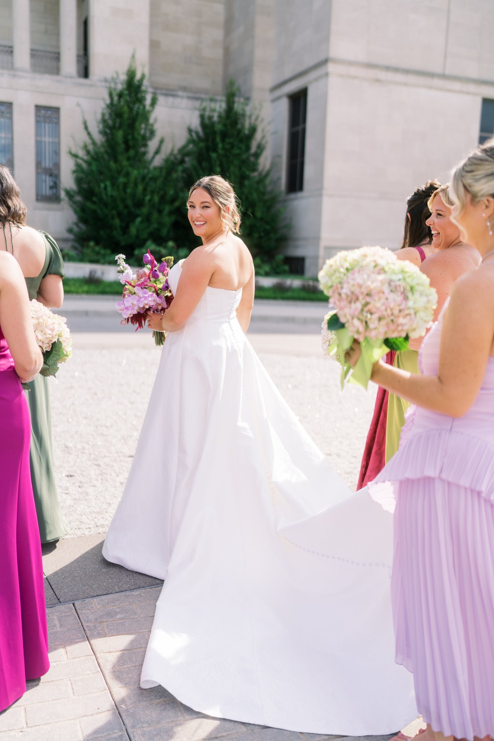 Kent and Nicolette wedding: nicolette bridesmaids candid.