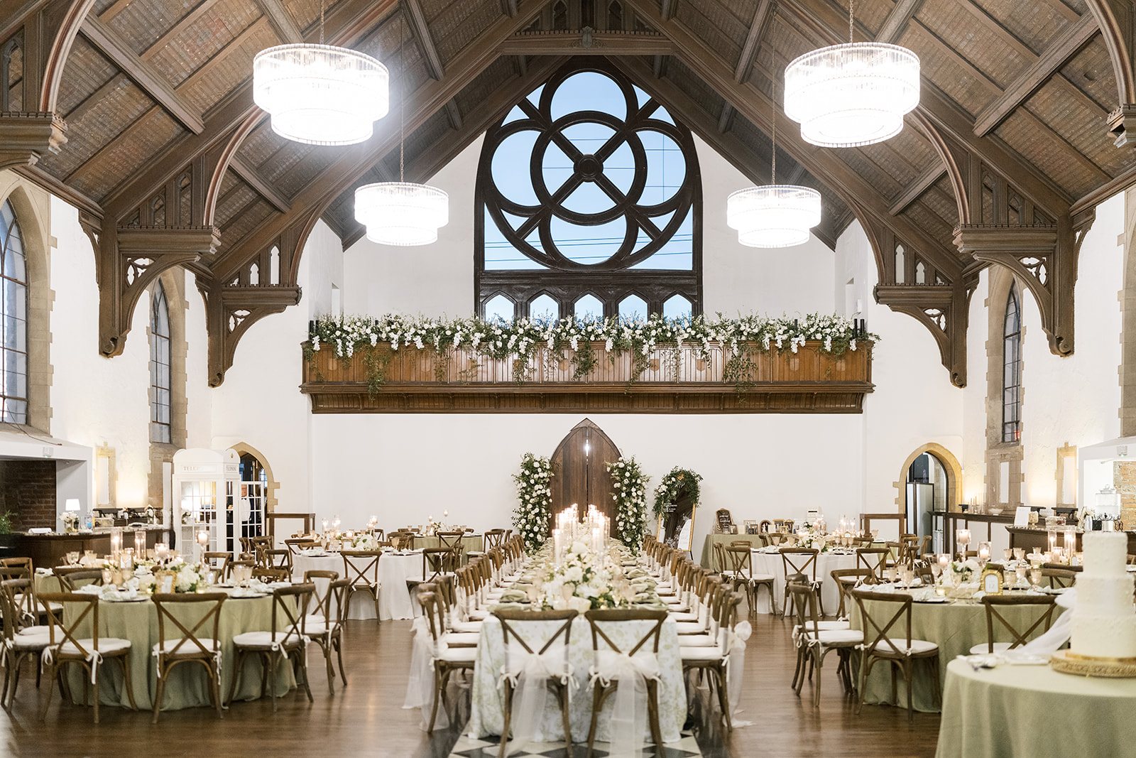 Wide view of Ronnie and Patrick's reception room at The Palomar Cincinnati