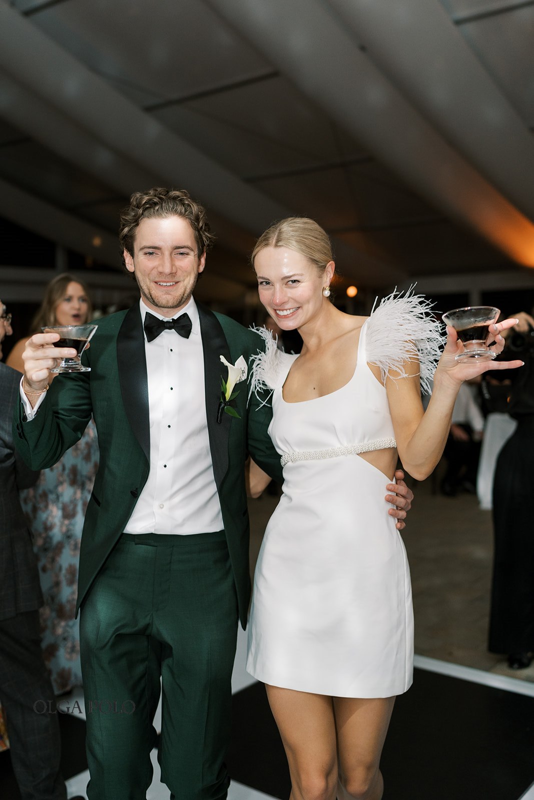Tented wedding reception at Greenacres Arts Center