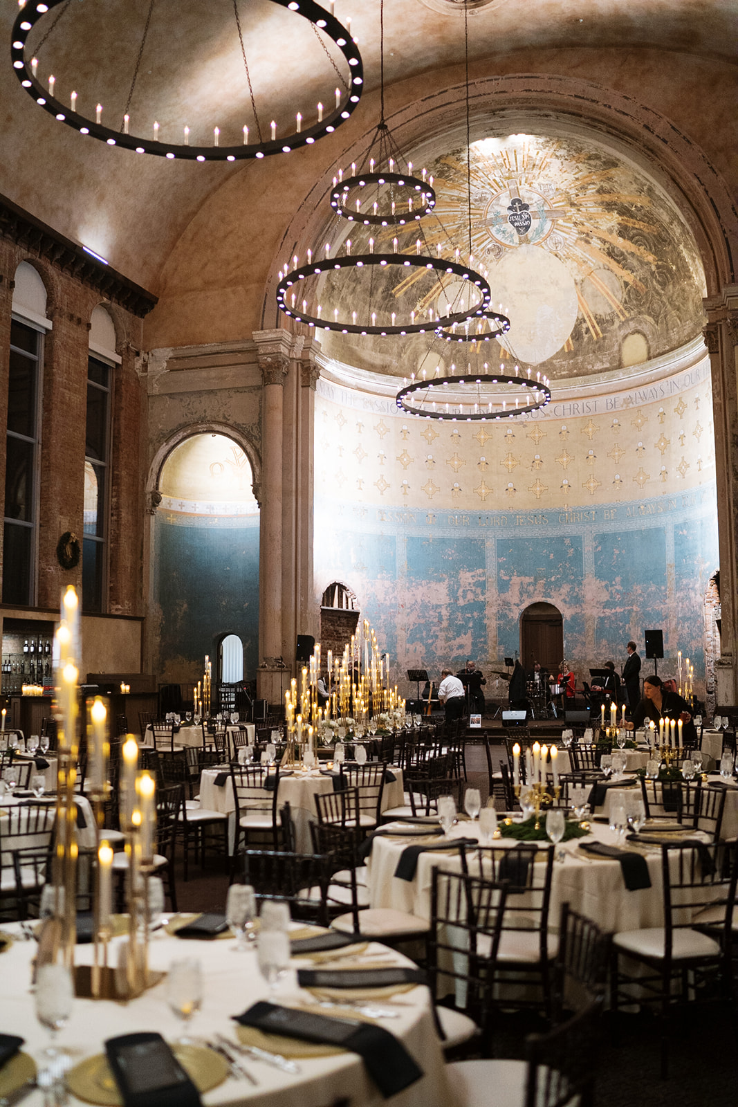 Historic interior at The Monastery Event Center