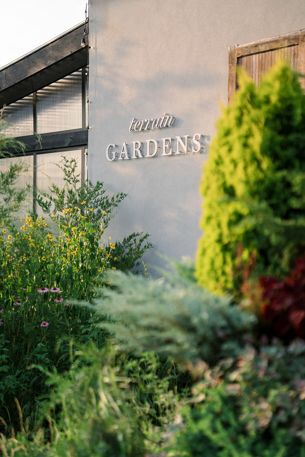 Exterior of Terrain Gardens at DelVal in Doylestown, Pennsylvania