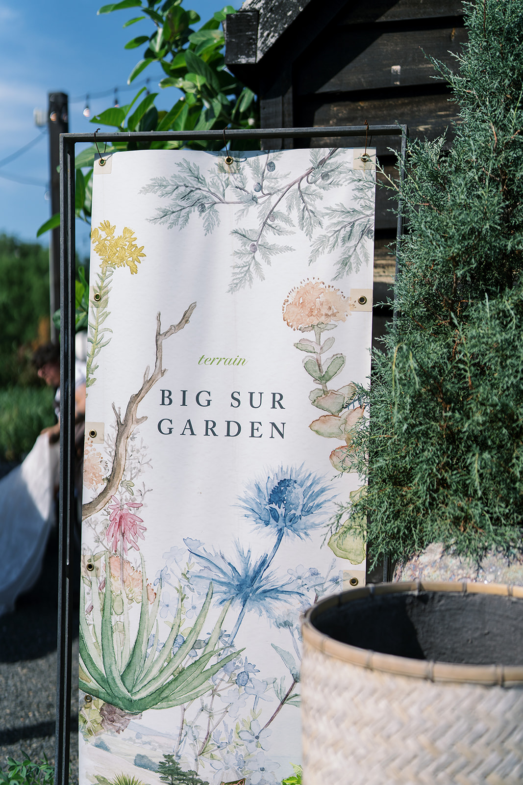 Big Sur Garden sign at Terrain Gardens at DelVal