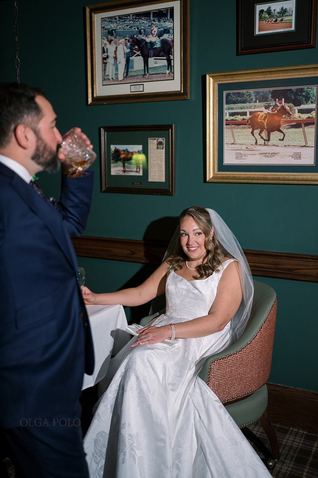 Ryan and Beth seated together in a lounge at The Aldenberg Hotel