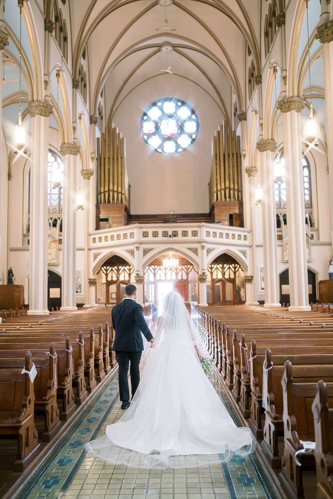 Black-and-white portrait of Olivia in her wedding gown, gallery view 8