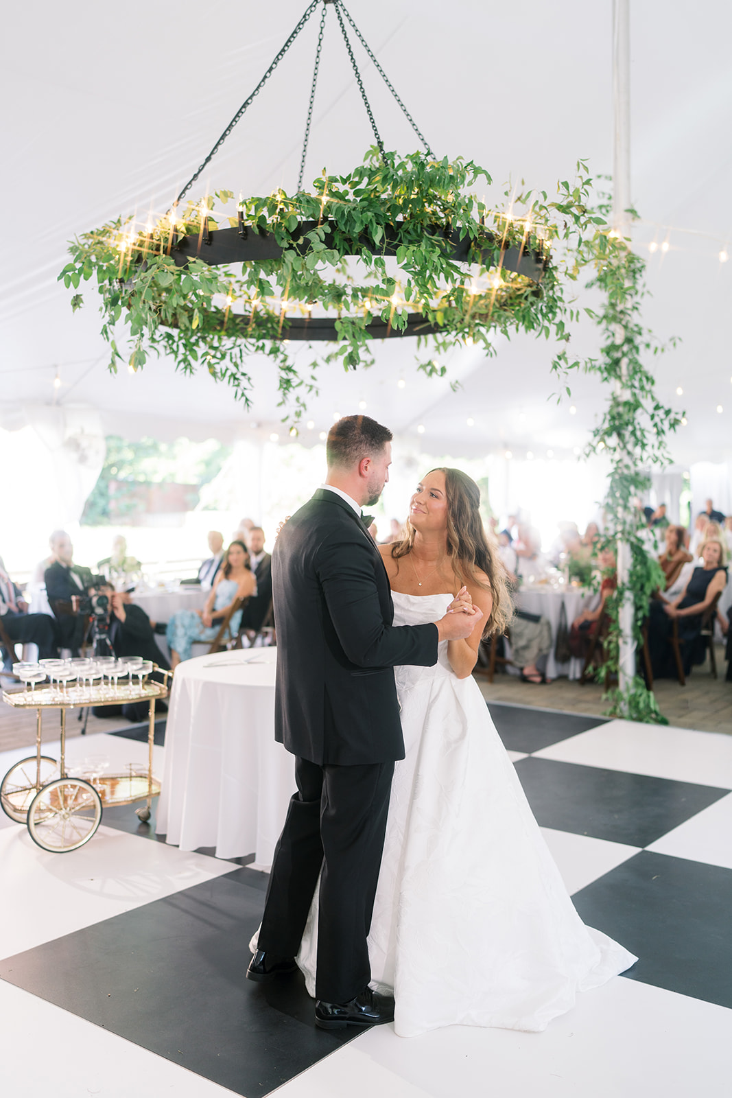 Olivia with her wedding bouquet, gallery view 5