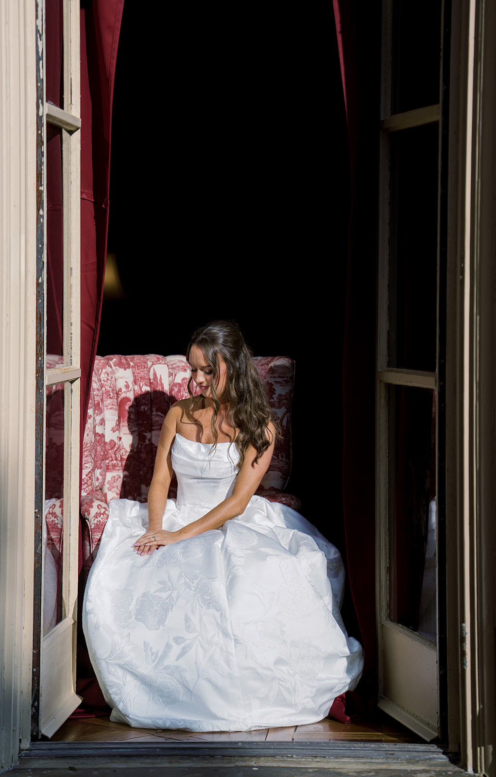 Olivia in a bridal portrait by a window, gallery view 2
