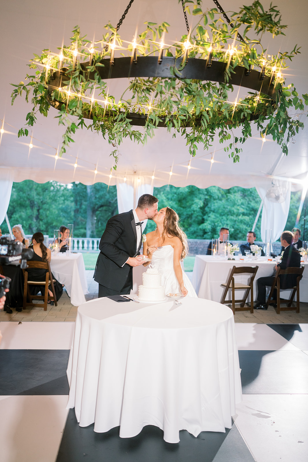 Zach and Olivia together in a wedding portrait, gallery view 2