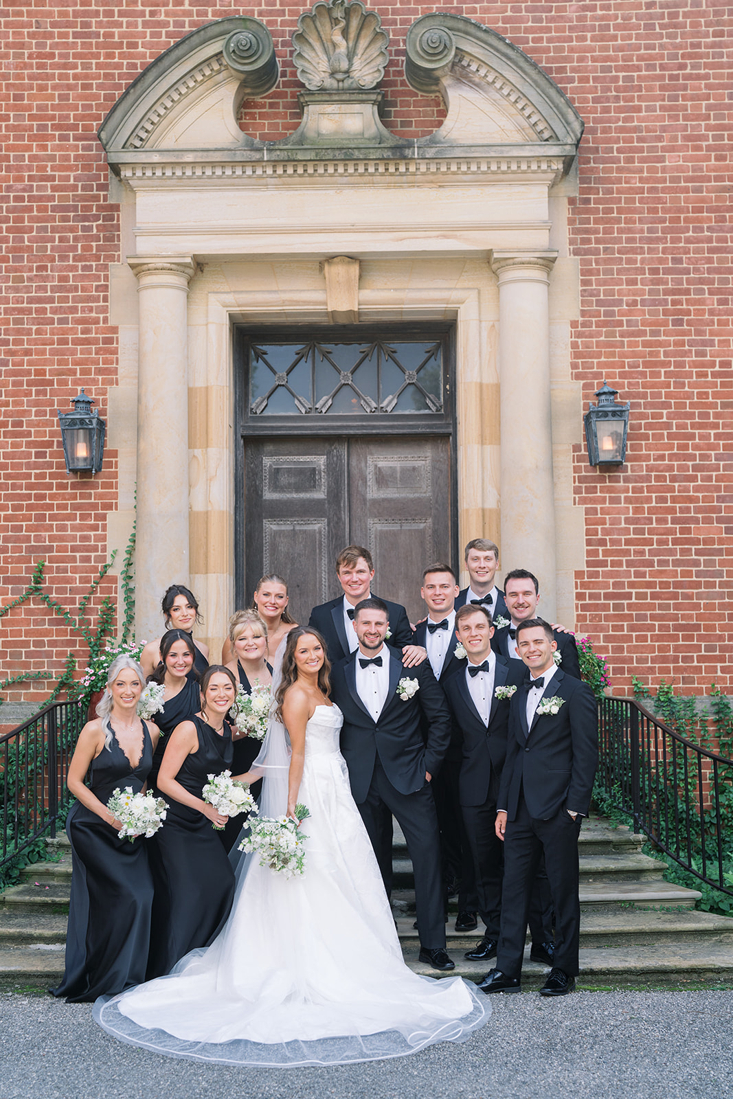 Zach and Olivia together in a wedding portrait, gallery view 4