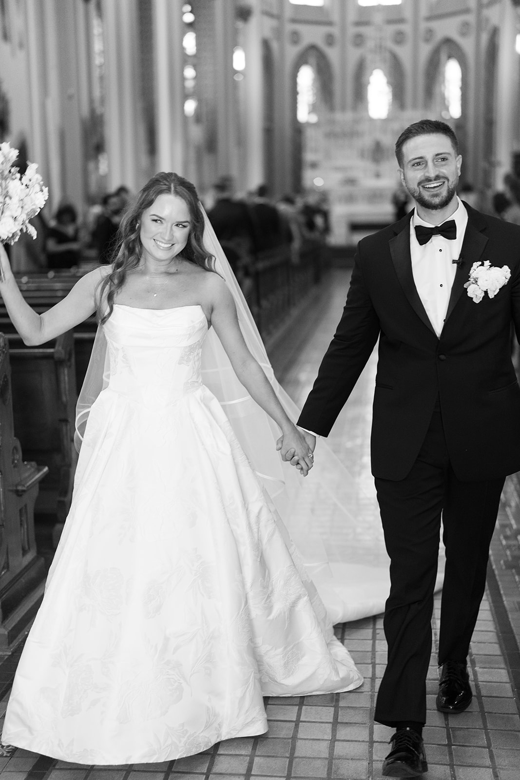 Zach and Olivia together in a wedding portrait, gallery view 8