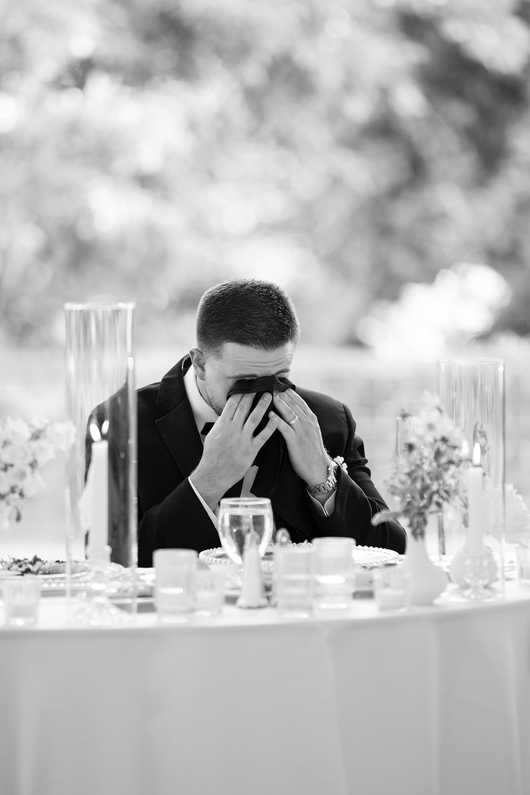 Zach and Olivia together in a wedding portrait, gallery view 10