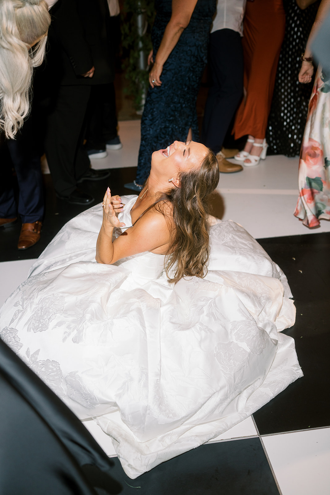 Wedding guests dancing at Zach and Olivia's Peterloon Estate reception, gallery view 2