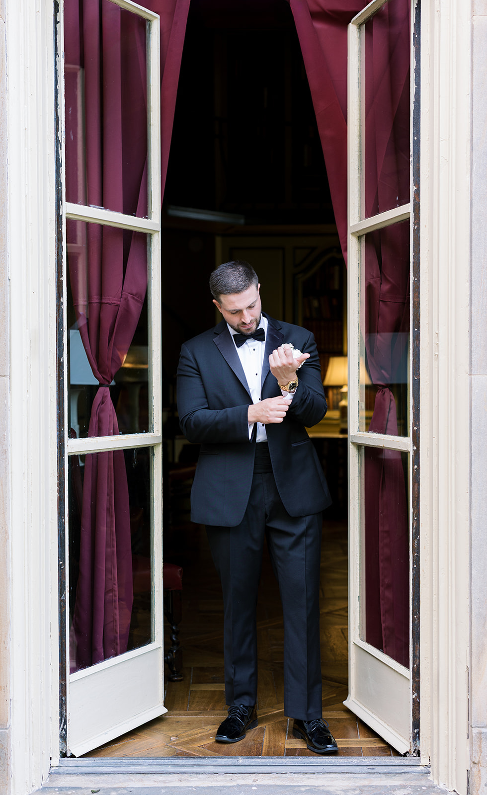 Architectural detail from Zach and Olivia's wedding day, gallery view 2