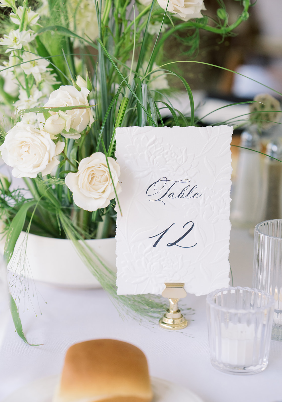 Floral detail from Zach and Olivia's wedding