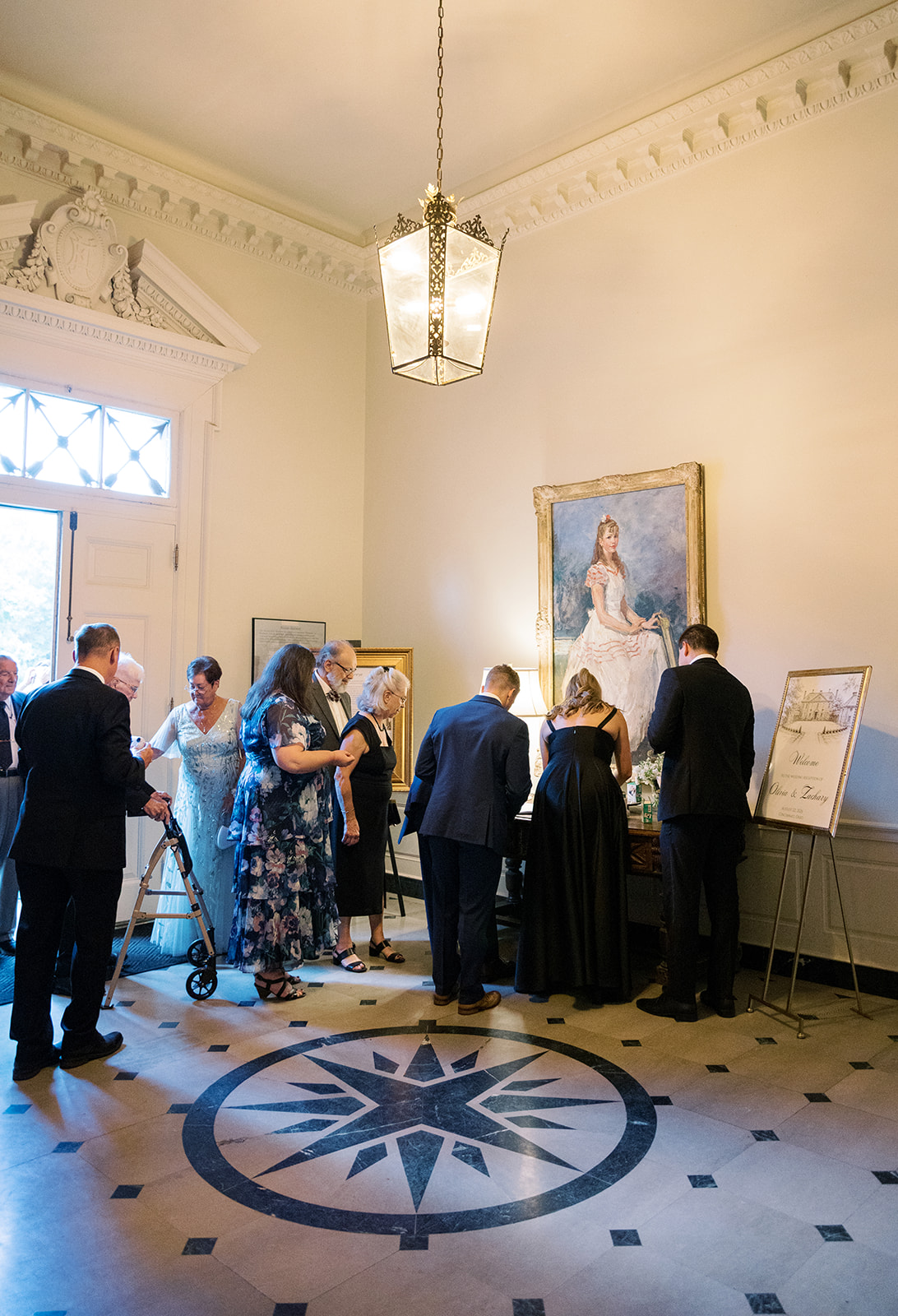 Guests during Zach and Olivia's wedding celebration